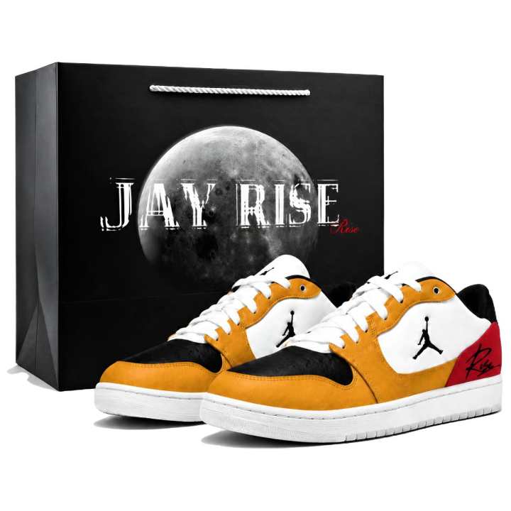 Jordan Jordan COURT CONNECT Skateboard Shoes Men's Low Top White Yellow Black Red