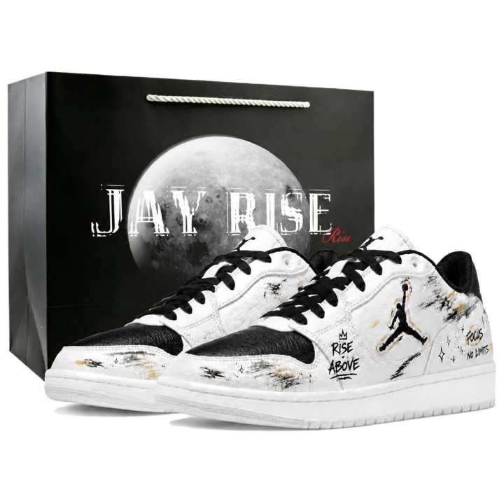 Jordan Jordan COURT CONNECT Skateboard Shoes Men's Low Top White Black Gold
