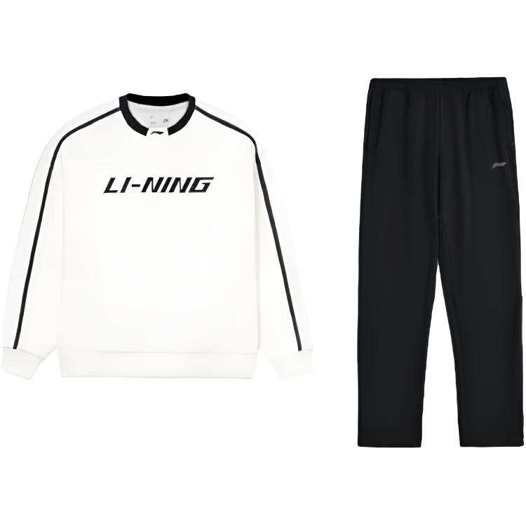Li-Ning Li Ning Sweatshirt Sets Men's Crew Neck Moderate