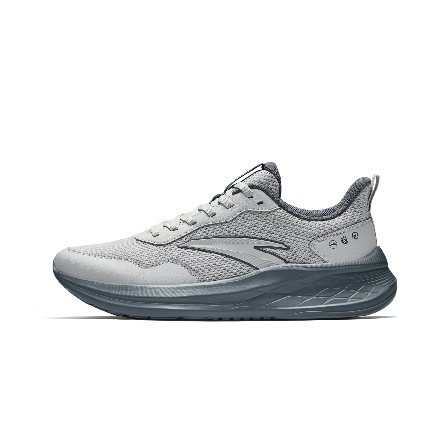 ANTA Yun Yi Running Shoes Men's Low Top Microchip Gray/Smoke Coal Gray