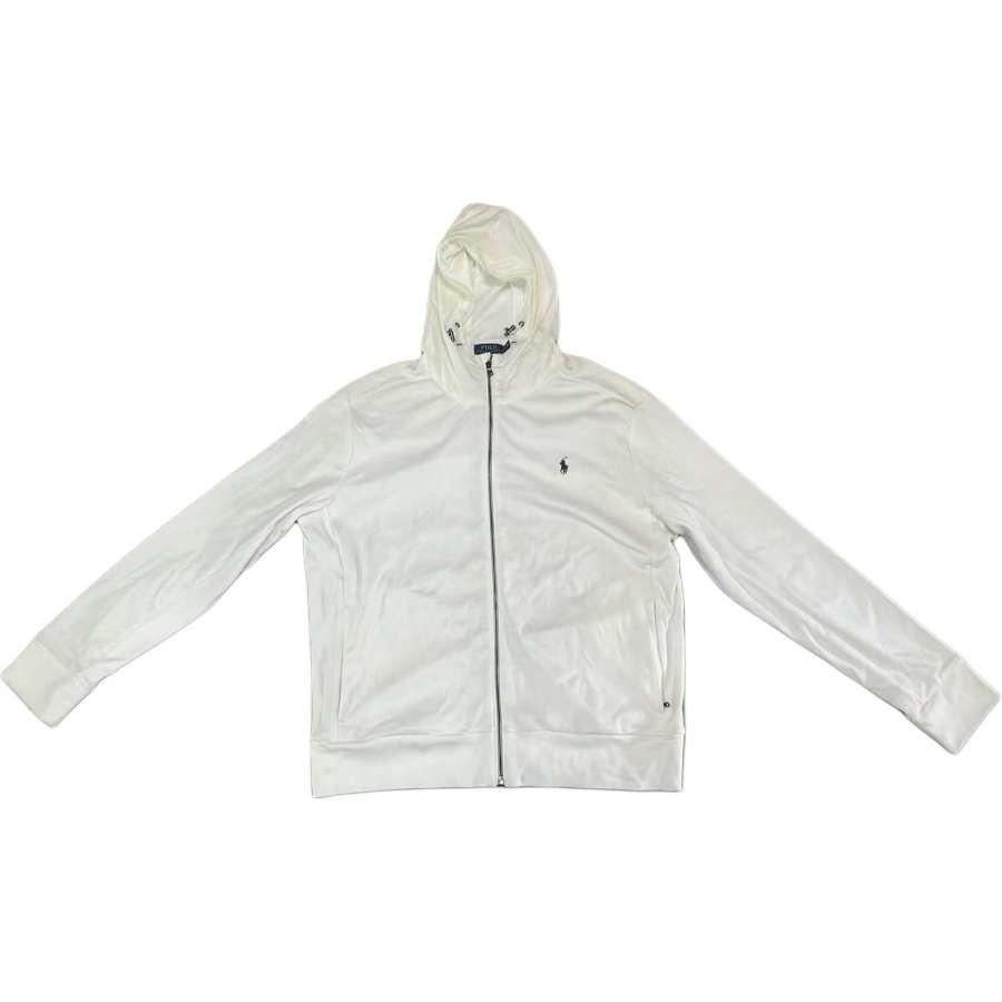 Polo Ralph Lauren Sweatshirts Men's White Hooded Non Detachable Moderate