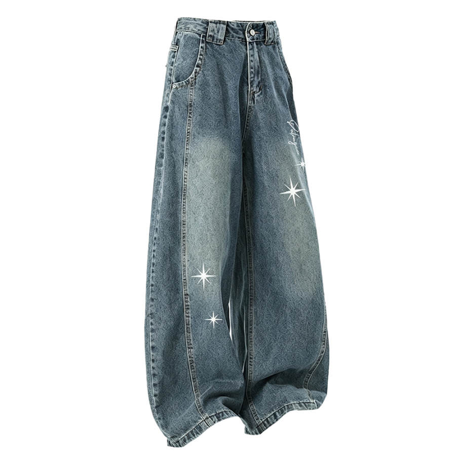 PAL ONGACO Jeans Unisex Thickened And Fleece Lined Straight Fit Pants