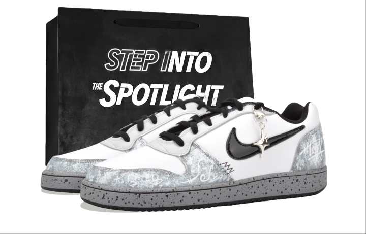Nike Nike EBERNON Skateboard Shoes Unisex Low Top Black/Gray/White