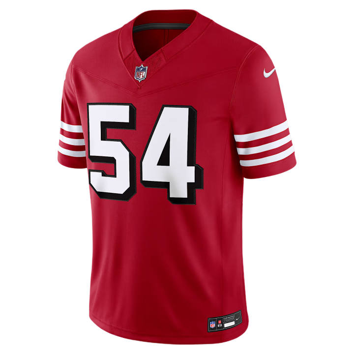 Nike Nike NFL Rugby Jerseys Men's Scarlet V Neck Moderate