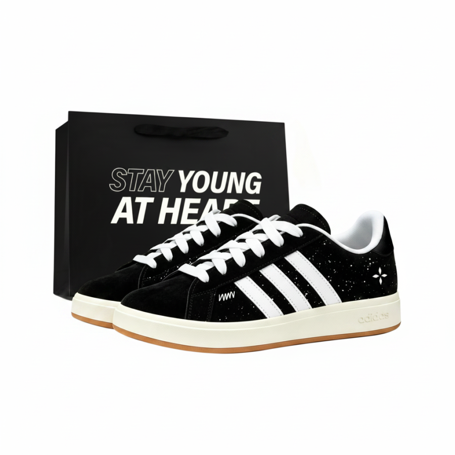 Adidas Adidas Grand Court Base 00s Skateboard Shoes Unisex Low Top Black