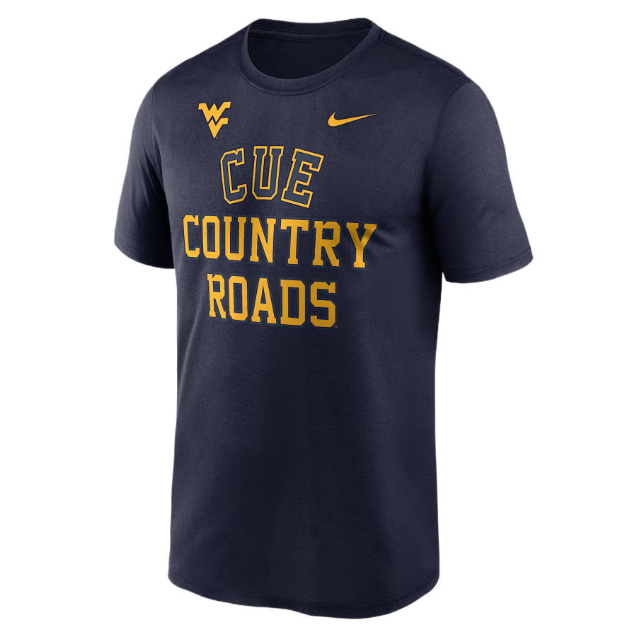 Nike Nike Dri Fit College T Shirts Men's Marine Crew Neck