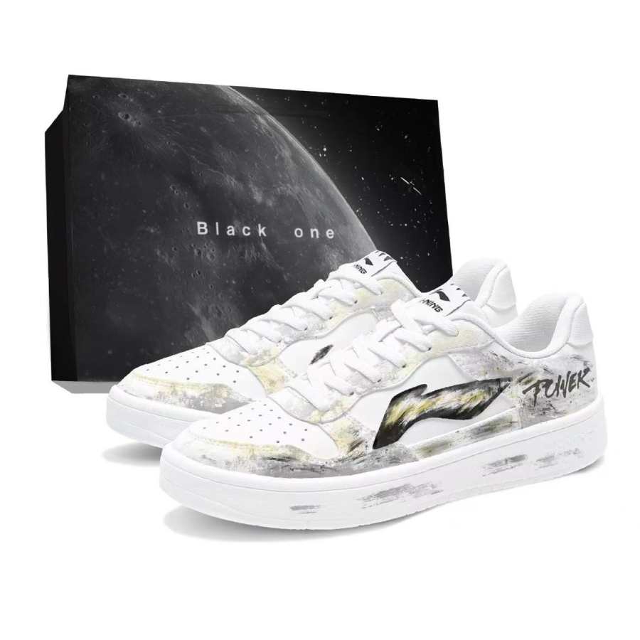 Li-Ning Li Ning Floating Boat Skateboard Shoes Men's Low Top Gold/White/Gray