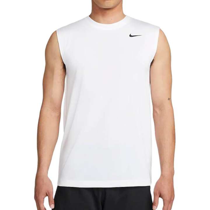 Nike Nike Tank Tops Men's White Crew Neck Moderate