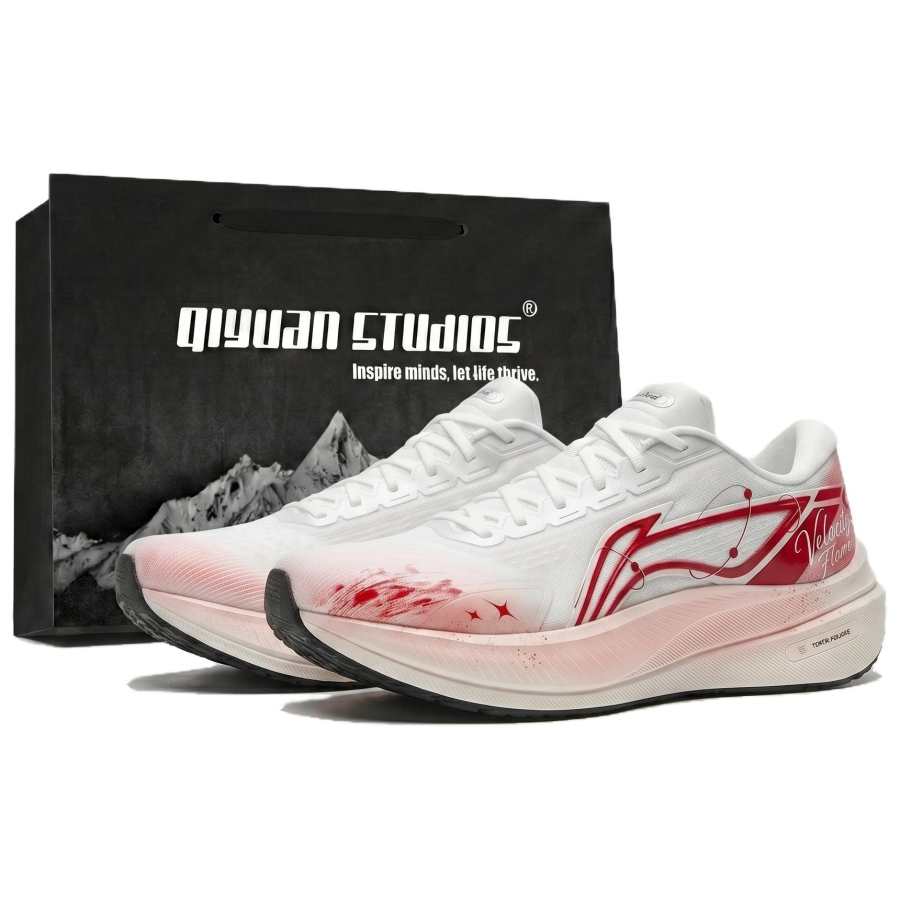 Li-Ning Li Ning Yueying 5 Running Shoes Men's Low Top White Red