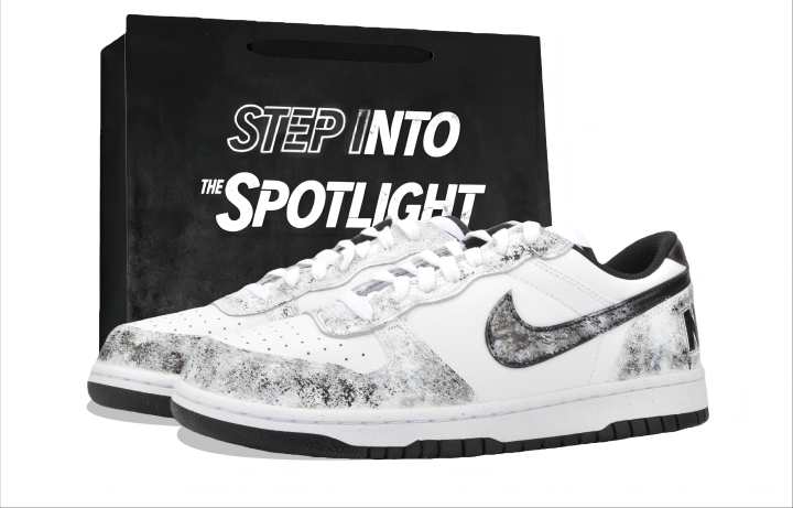 Nike Nike Big Skateboard Shoes Unisex Low Top Black/White
