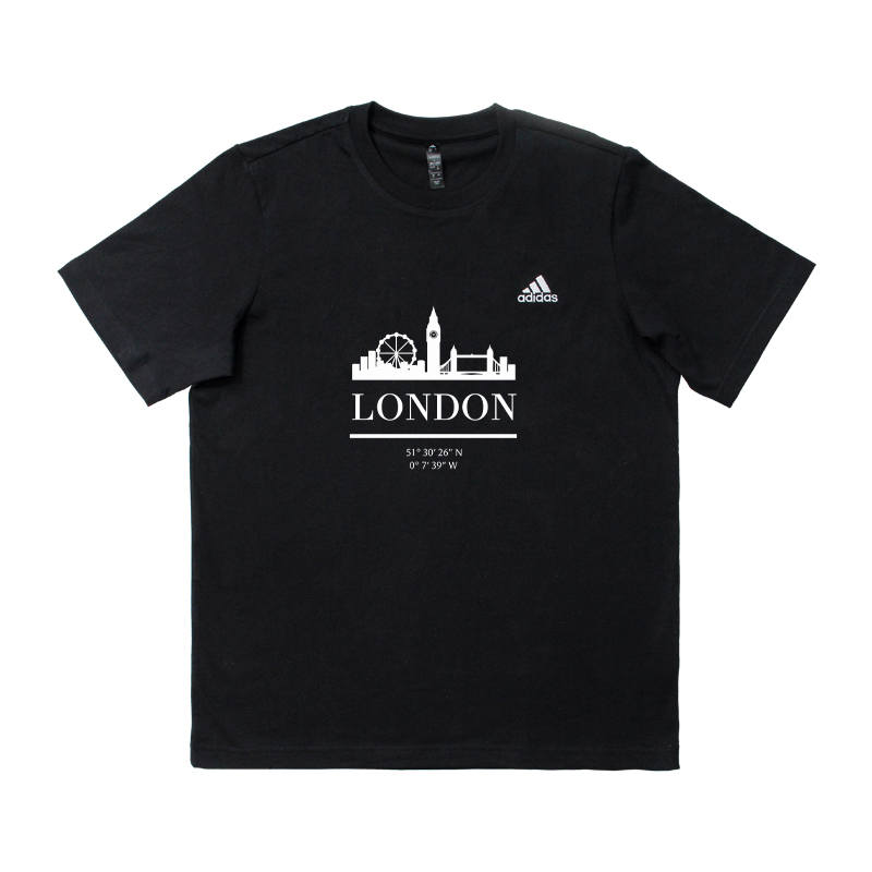 Adidas Adidas T Shirts Men's Black Crew Neck Moderate