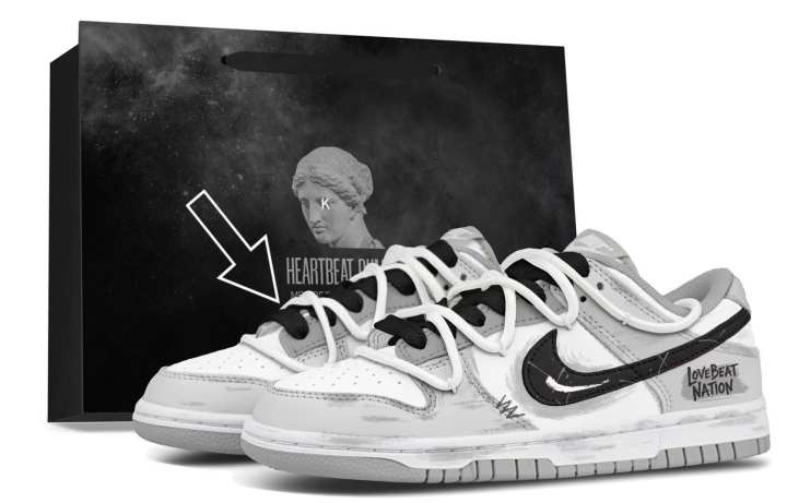 Nike Nike Dunk Skateboard Shoes Unisex Low Top Gray White