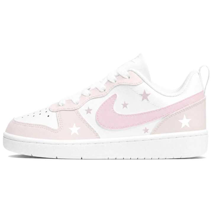 Nike Nike Court Borough Skateboard Shoes Women's Low Top White Pink Multicolor
