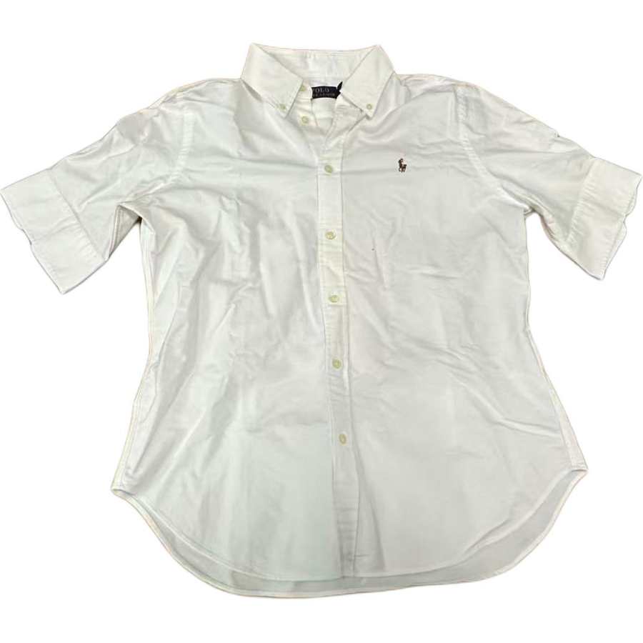 Polo Ralph Lauren Shirts Women's White Lapel Moderate
