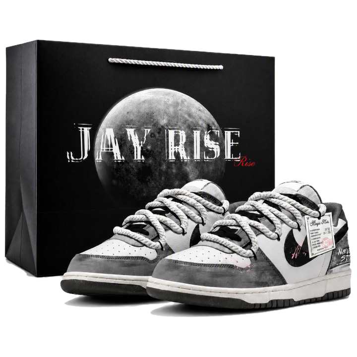 Nike Nike Big Skateboard Shoes Men's Low Top Gray Black Pink Multicolor