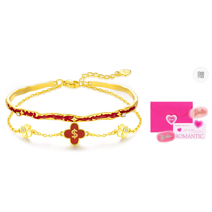 Barbie Synthetic Cubic Zirconia Agate Copper Alloy Bangles Women's