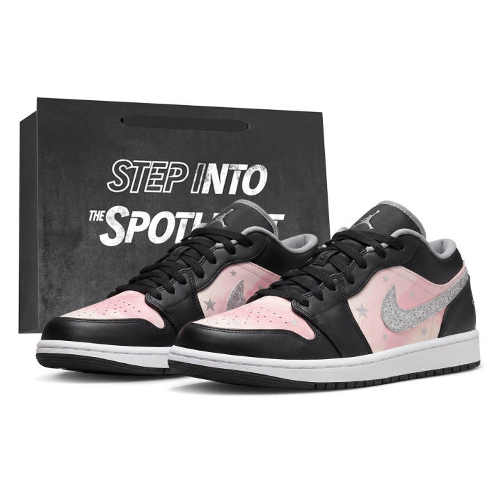 Nike Nike Air Jordan 1 LOW SE Vintage Basketball Shoes Unisex Low Top Black
