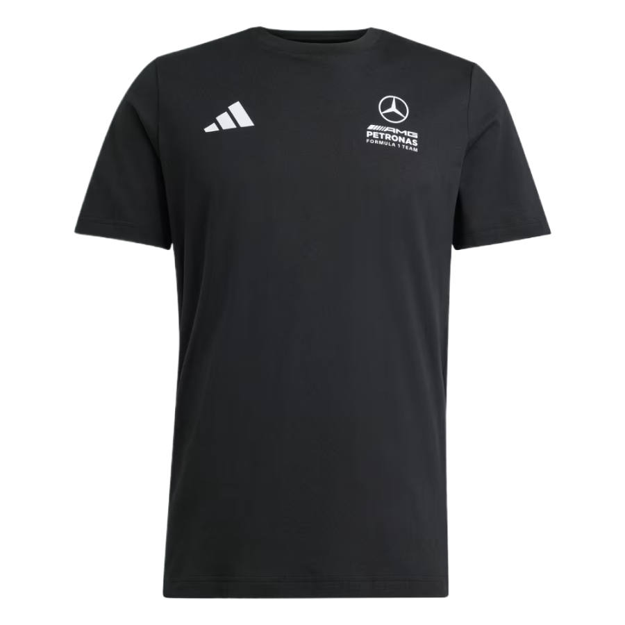 Adidas Adidas MERCEDES AMG T Shirts Men's Black Crew Neck Moderate