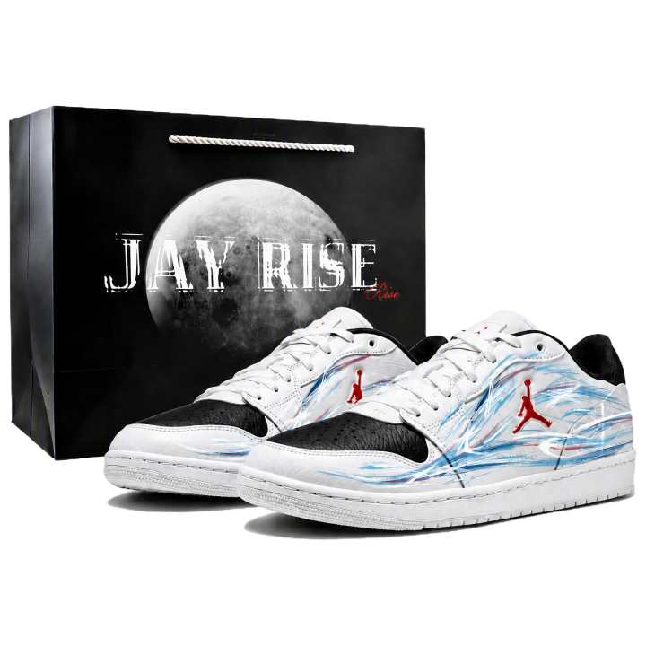 Jordan Jordan COURT CONNECT Skateboard Shoes Men's Low Top White Black Red Blue Color Block