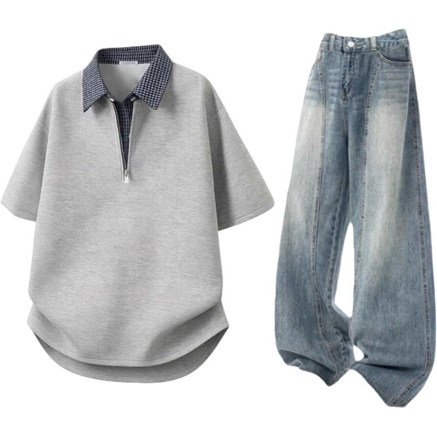 GWAF Casual Sportswear Unisex Lapel Moderate