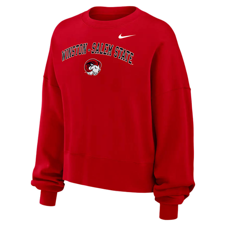 Nike Nike College Sweatshirts Women's University Red Crew Neck Moderate