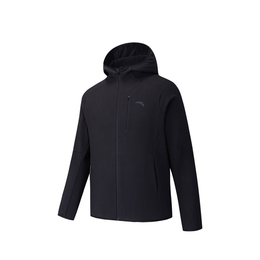 ANTA ANTA Variety Training Collection Jackets Men's Basic Black 4 Hooded Non Detachable Thickened