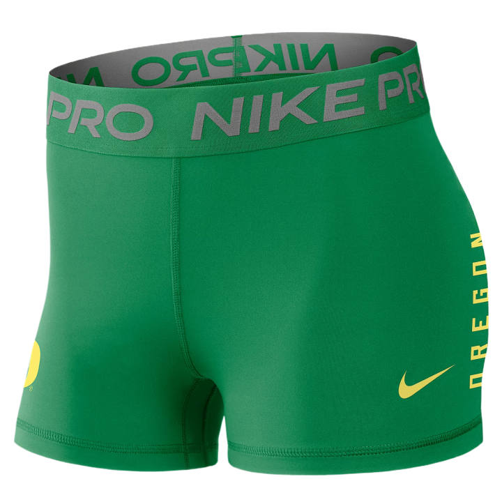 Nike Nike Dri Fit College Sports Shorts Women's Apple Green Moderate