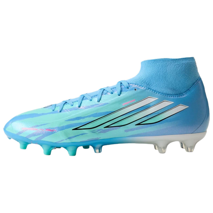 Adidas Adidas F50 Sparkfusion Soccer Shoes Women's High Top Half Blue/Cloud White/Bright Pink