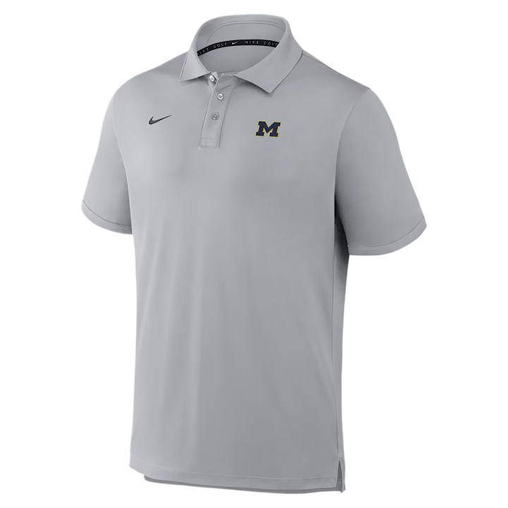 Nike Nike Dri Fit College Polo Shirts Men's Gray Polo Collar Moderate