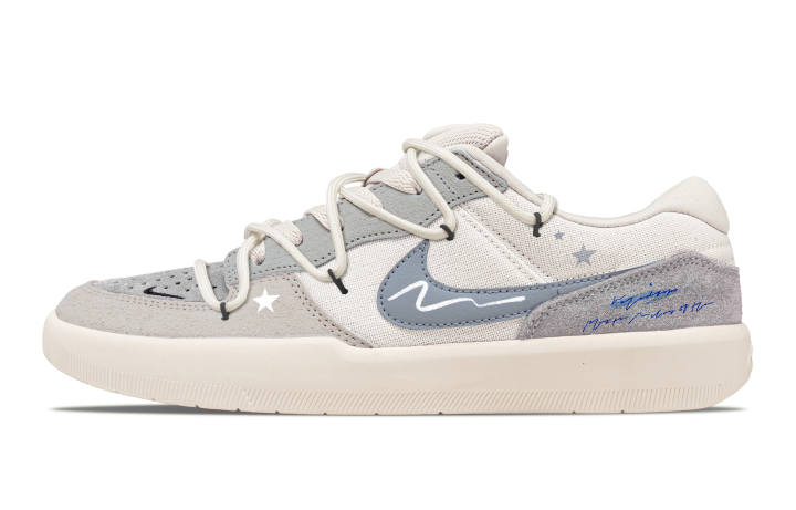 Nike Nike SB Force 58 Skateboard Shoes Men's Low Top Beige/Gray/Blue
