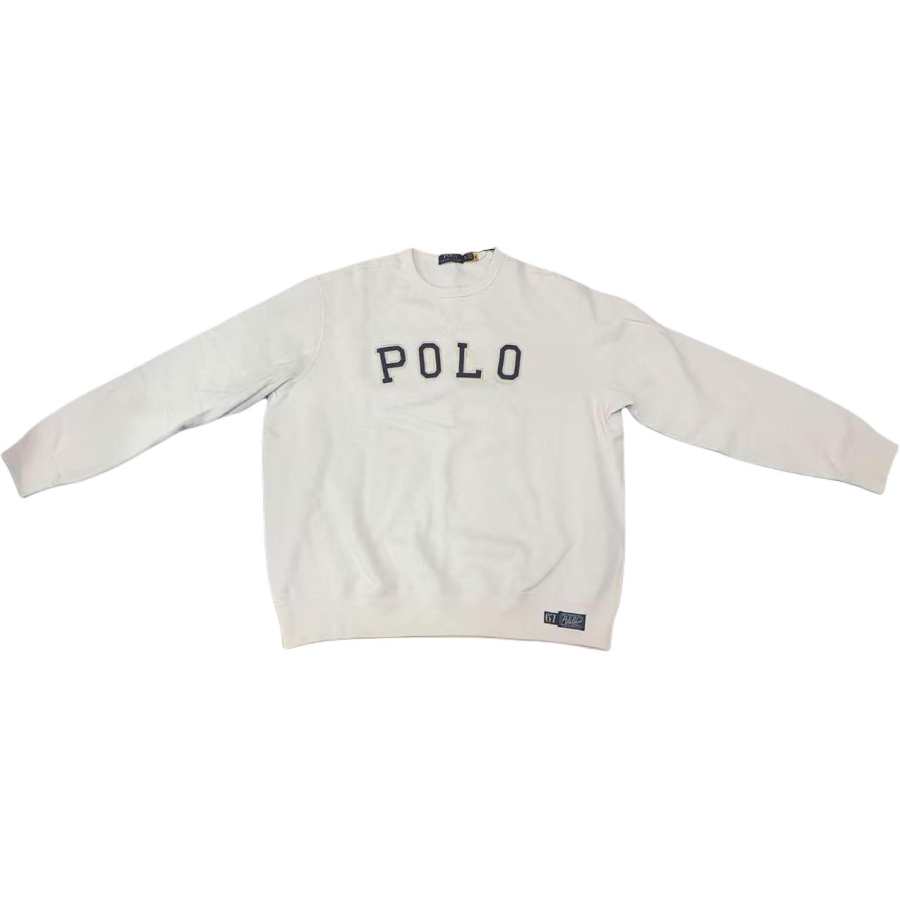 Polo Ralph Lauren Sweatshirts Men's White Crew Neck Moderate
