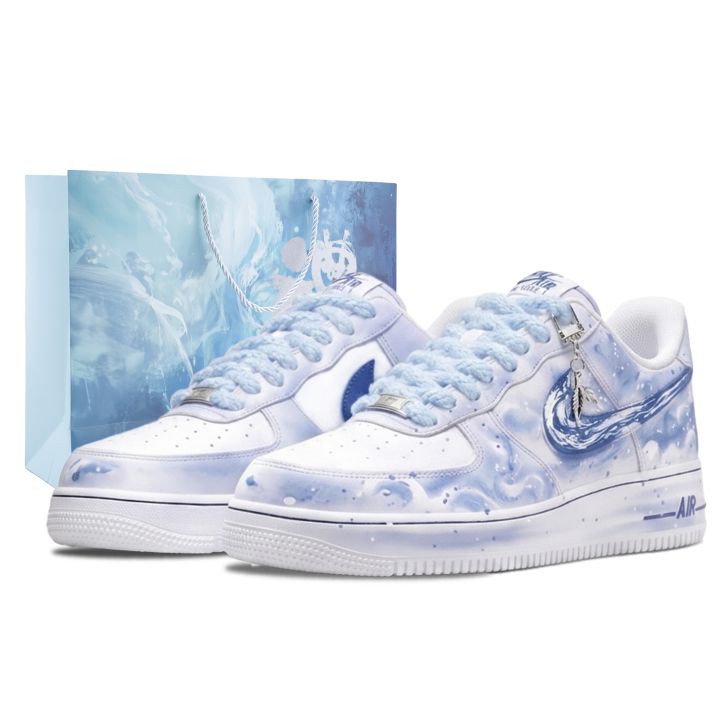 Nike Nike Air Force 1 Skateboard Shoes Unisex Low Top White/Blue