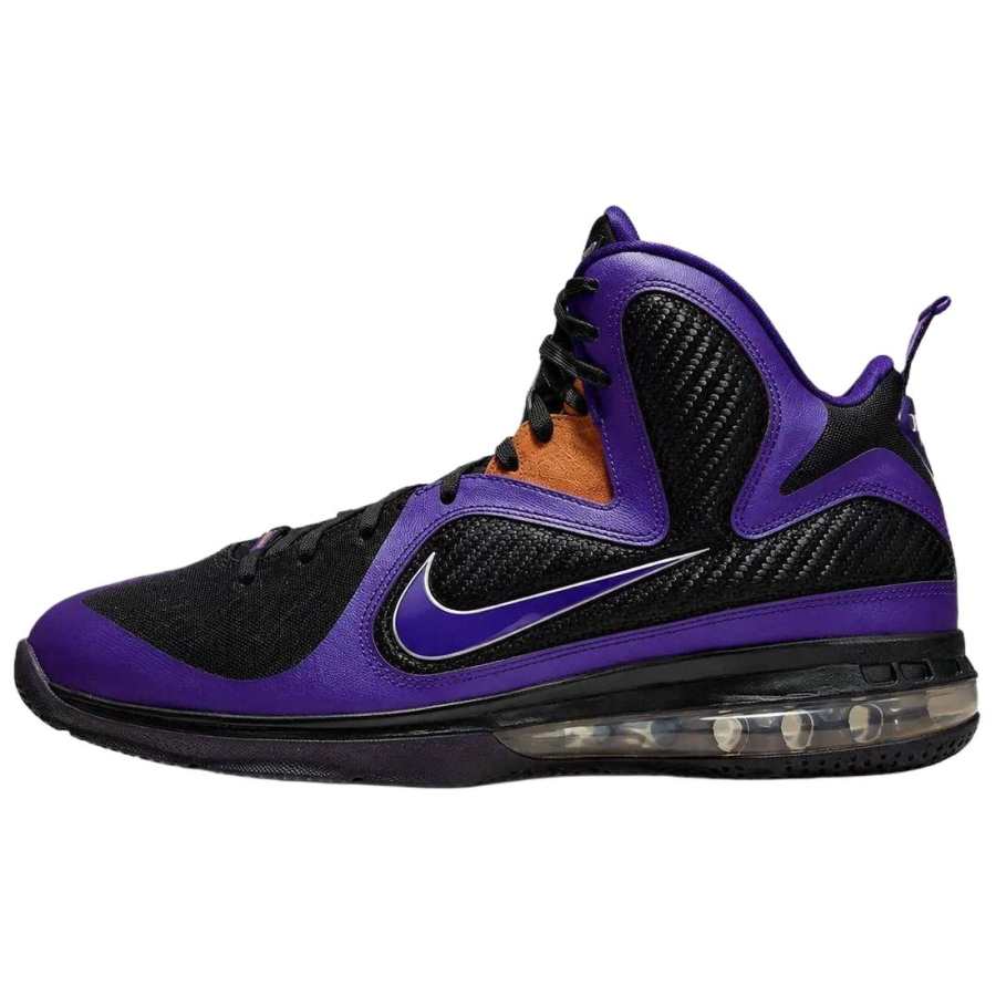 Nike Nike Lebron 9 Basketball Shoes Unisex Low Top Black Purple