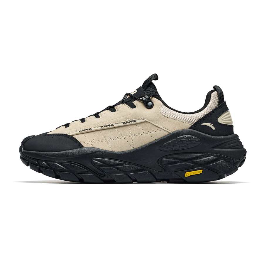 ANTA Life Collection Casual Shoes Men's Low Top Nude Khaki/Basic Black