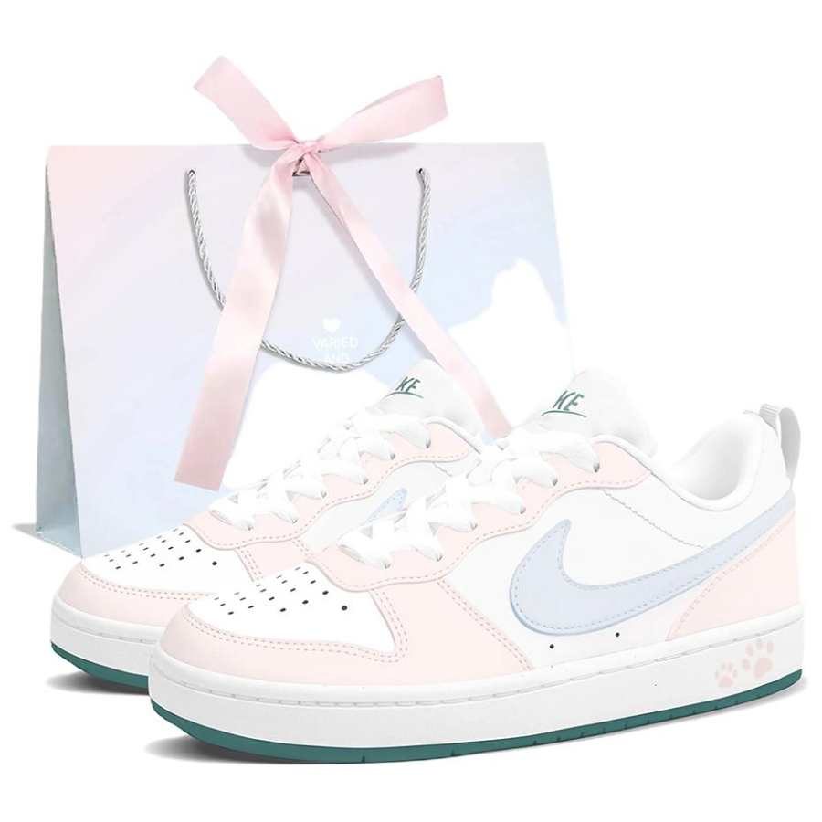 Nike Nike Court Borough 2 Skateboard Shoes Unisex Low Top Pink Blue