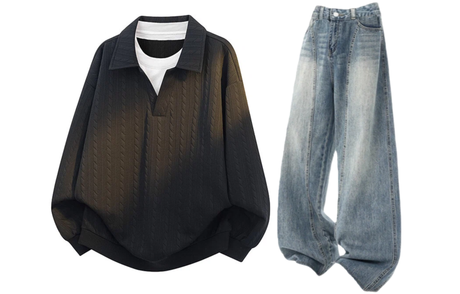 GWAF GWAF Sweatshirt Sets Unisex Lapel Moderate