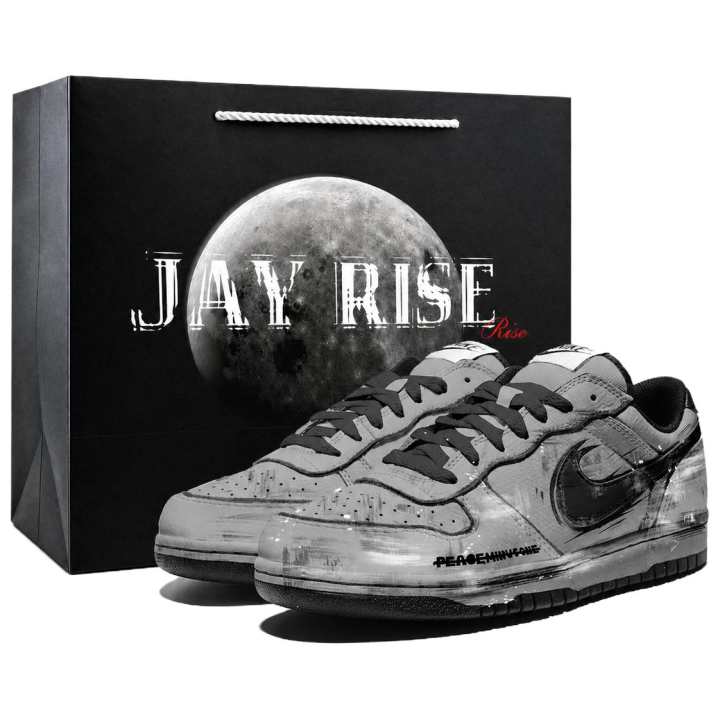 Nike Nike Big Skateboard Shoes Men's Low Top Black & Gray