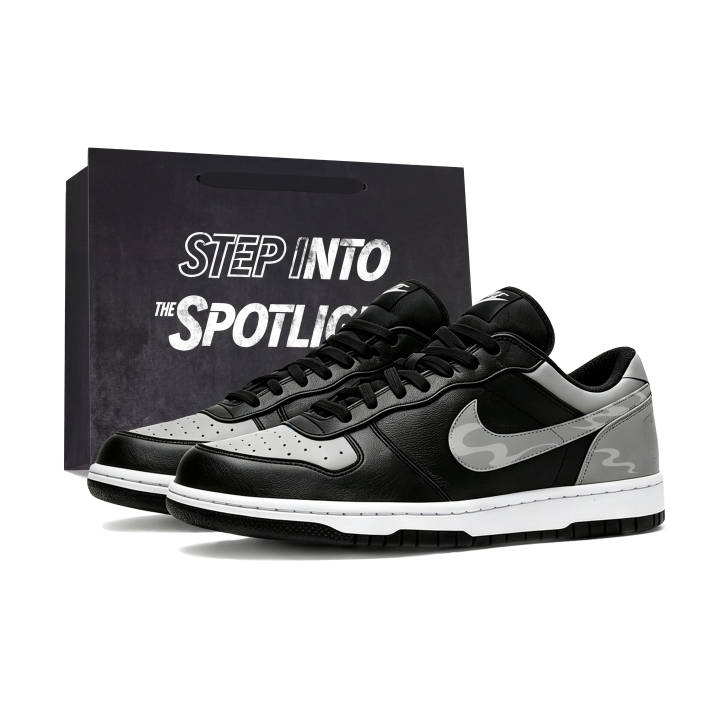 Nike Nike Big Low Lux Skateboard Shoes Men's Low Top Black Gray