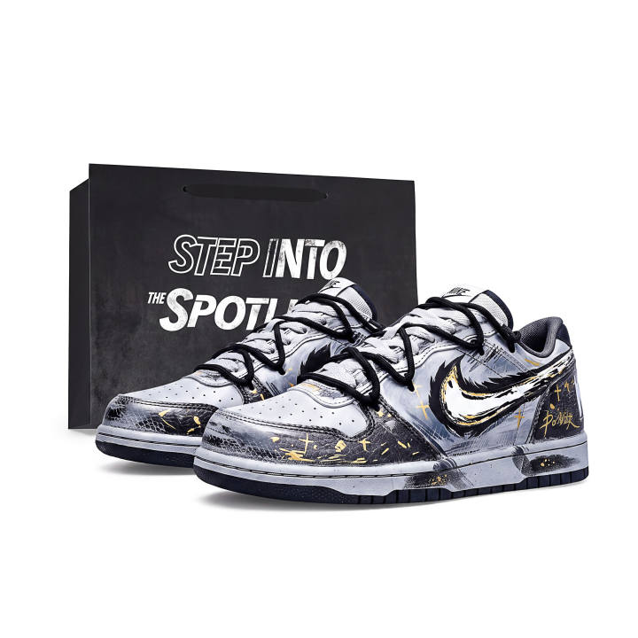 Nike Nike Big Skateboard Shoes Men's Low Top Gray
