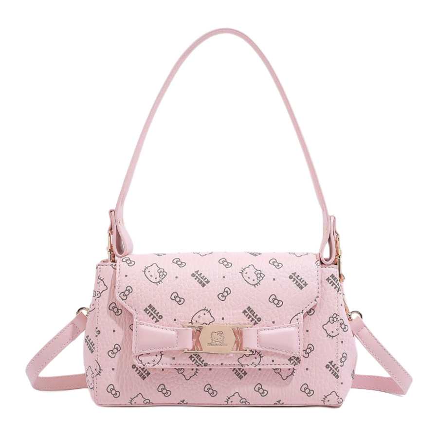Sanrio Hello Kitty Pu Shoulder Bag, Crossbody Bag, Handbag Regular Women's Pink