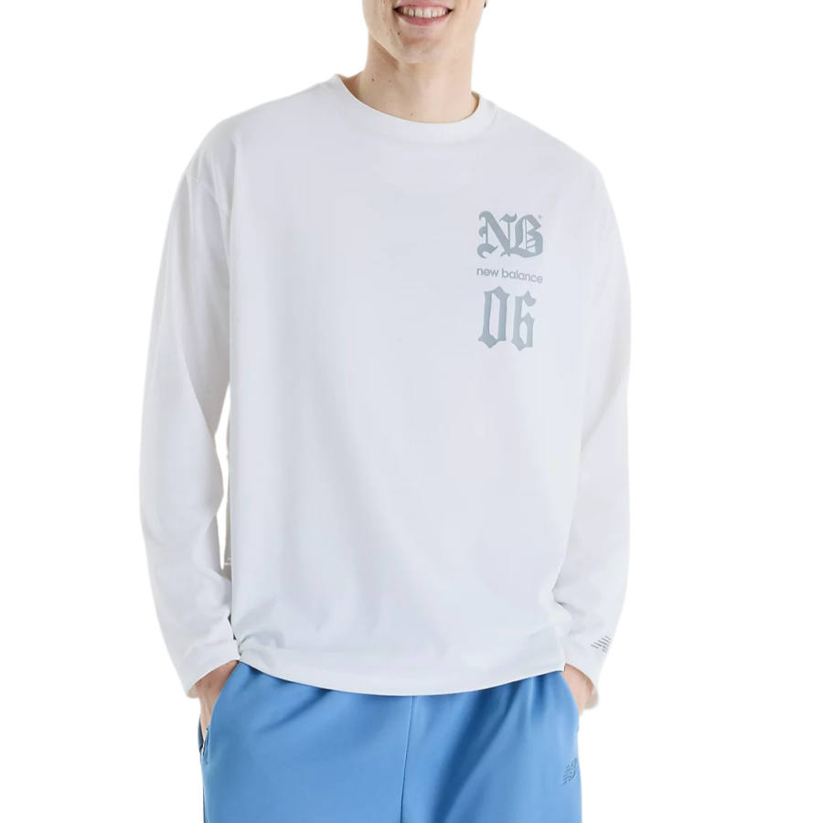 New Balance New Balance Quick Dry T Shirts Men's Maris Sal Crew Neck Moderate Straight Fit