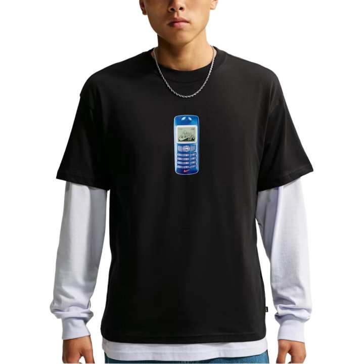 Nike Nike SB T Shirts Men's Black Crew Neck Moderate