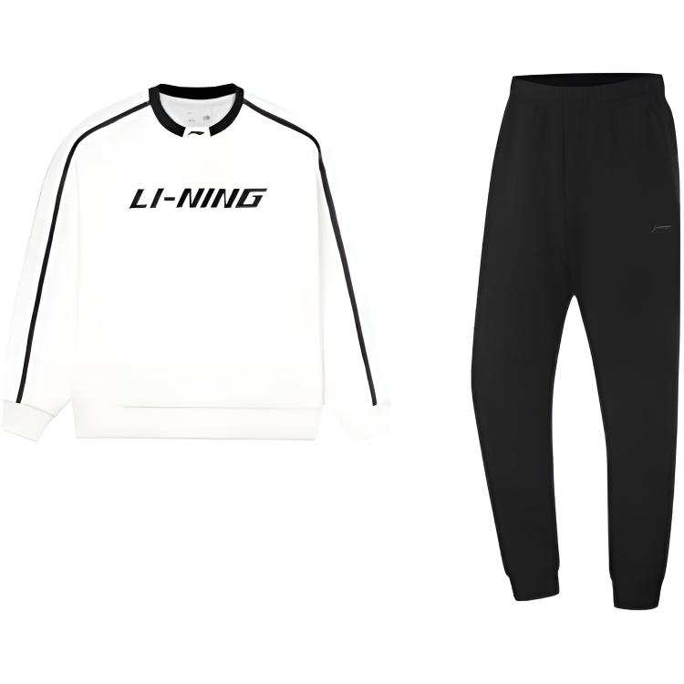 Li-Ning Li Ning Sweatshirt Sets Men's Crew Neck Moderate
