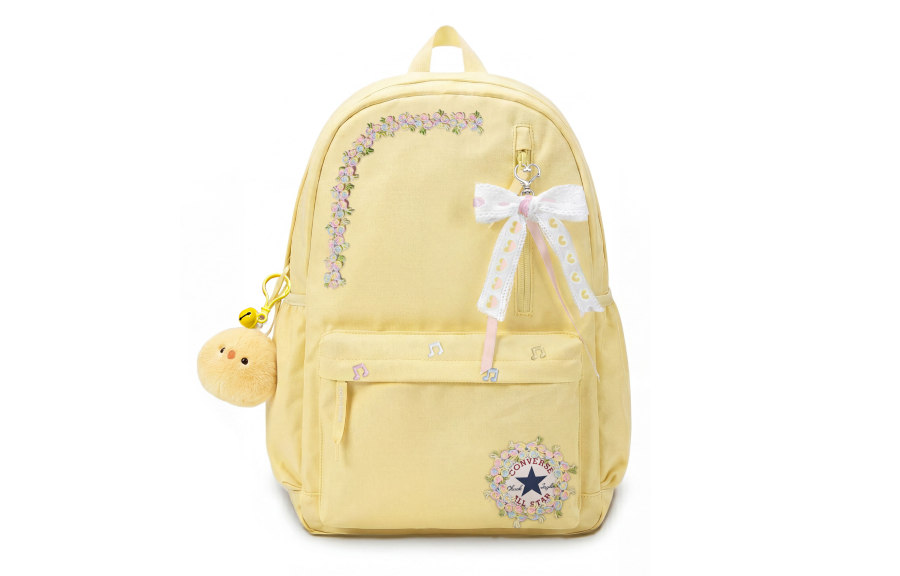 Converse Converse Polyester Yellow Cream Backpack Medium Unisex Goose Egg Yellow