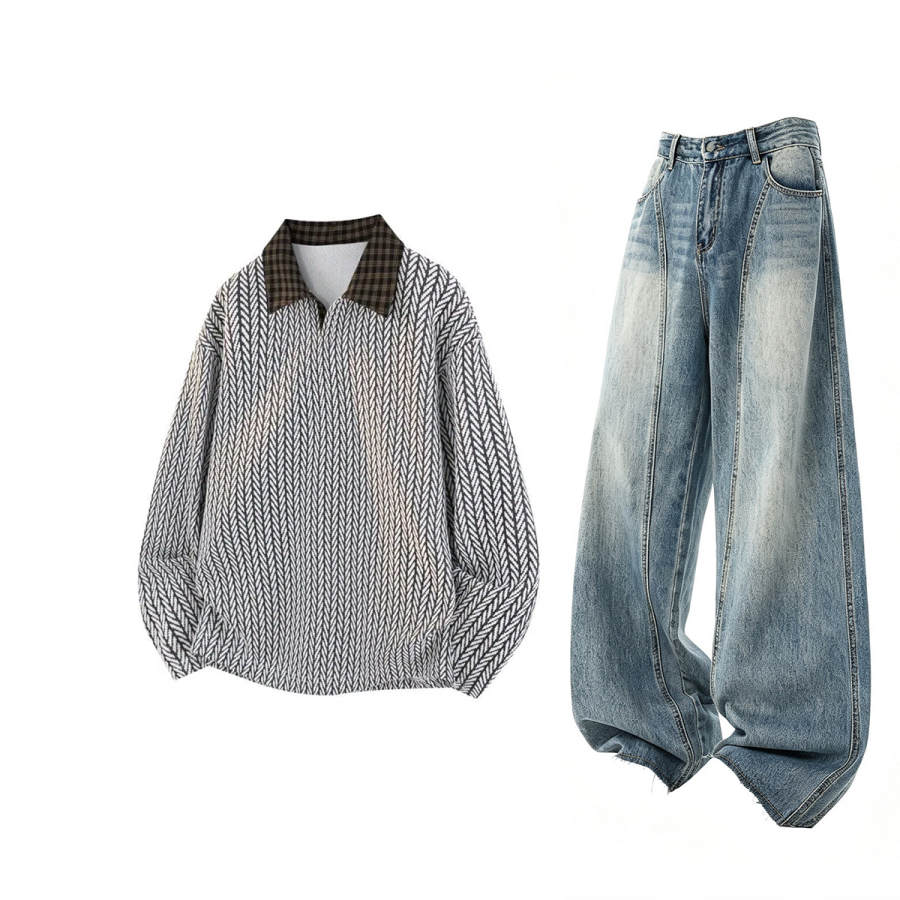 GWAF Casual Sportswear Unisex Lapel Moderate