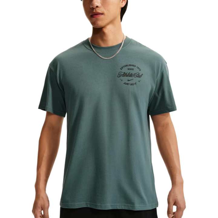 Nike Nike T Shirts Men's Mineral Slate/Steam Crew Neck Moderate