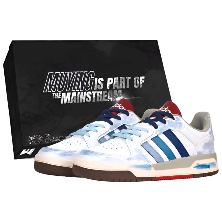 Adidas Adidas ENTRAP Skateboard Shoes Unisex Low Top White/Blue/Red