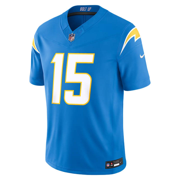 Nike Nike NFL Rugby Jerseys Men's Pink/Blue V Neck Moderate
