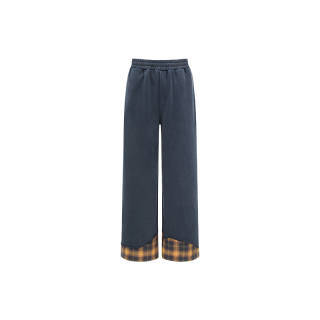 Feng Chen Wang Casual Pants Unisex Navy Blue Moderate
