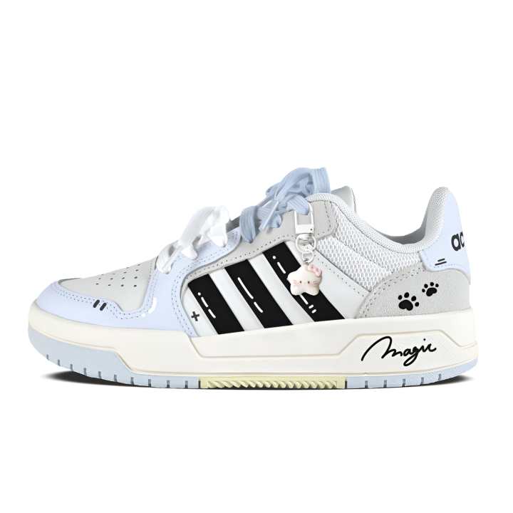 Adidas Adidas ENTRAP Skateboard Shoes Unisex Low Top Gray White